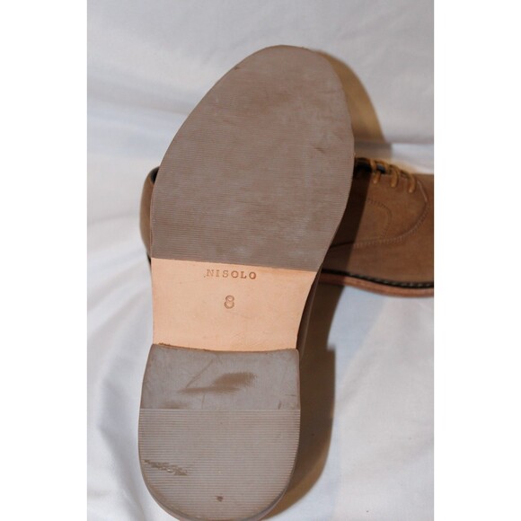 NISOLO MEN'S CALANO 2.0 OXFORD LEATHER DRESS SHOES TOBACCO SZ 8 NWOB $188‎ - Picture 6 of 6
